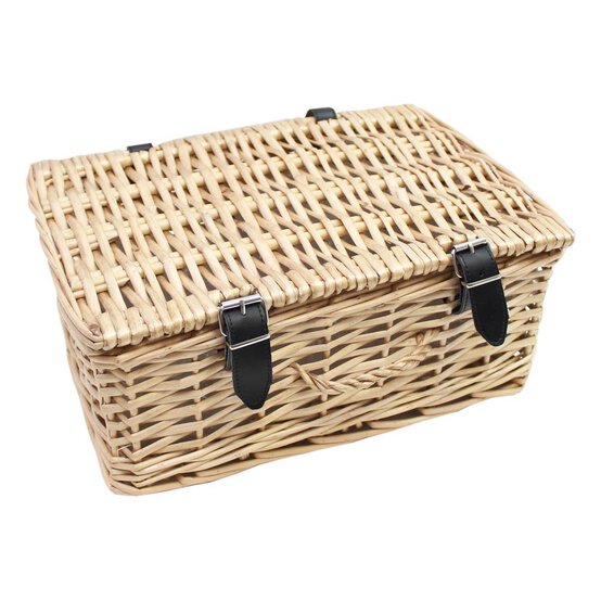 Medium Brown Wicker Hamper 36cm x 14cm x 25cm image number 1