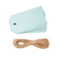 Light Blue Traditional Tags 8cm 25 Pack image number 1