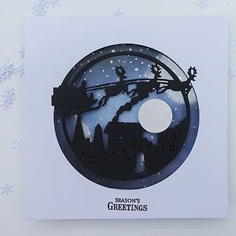 How to Make a Santa Die-cut Card