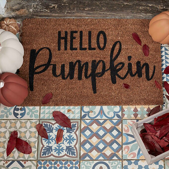 Cricut: How to Make a Custom Autumn Doormat