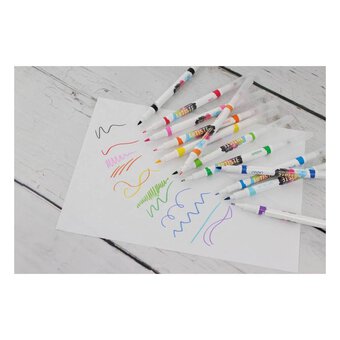 Bright Dual Tip Brush Markers 12 Pack