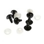 Black Toy Safety Eyes 6 Pack image number 1