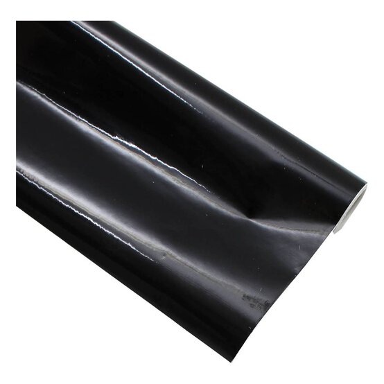 Fablon Sticky Back Black Gloss Vinyl image number 1