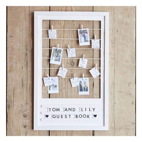 Ginger Ray Customisable Frame Wedding Guestbook image number 1