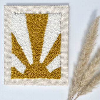 How to Make a Sunburst Punch Needle