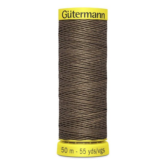 Gutermann Brown Linen Thread 50m (4010) image number 1