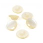 Hemline Cream Basic Knitwear Button 6 Pack image number 1