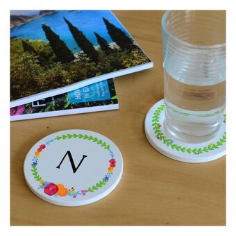 Unglazed Ceramic Coaster 1cm x 10cm x 10cm