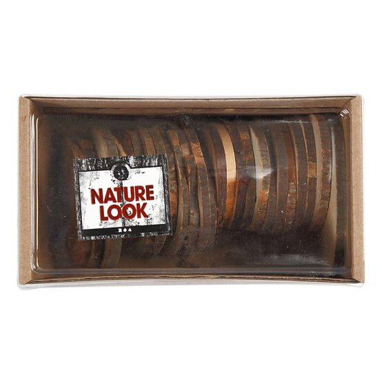 Wooden Disc with Hole 4cm x 7cm image number 2