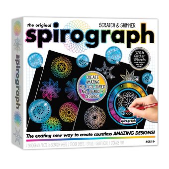 Scratch and Shimmer Spirograph