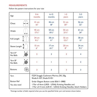 Sirdar Snuggly Cashmere Merino Striped Jumper Pattern 5243