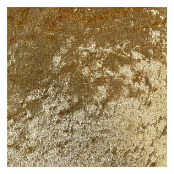 Gold Crushed Velour Fabric by the Metre image number 2