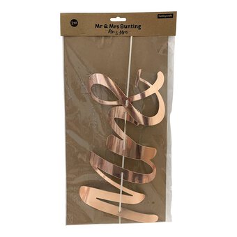 Rose Gold Mr and Mrs Bunting 2m