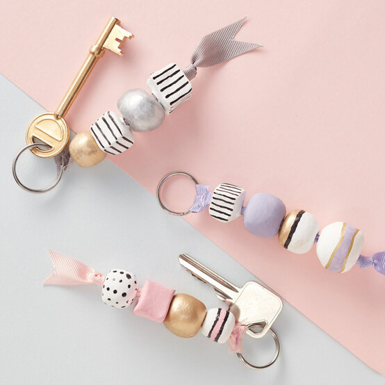 How to Make Clay Bead Keyrings image number 1