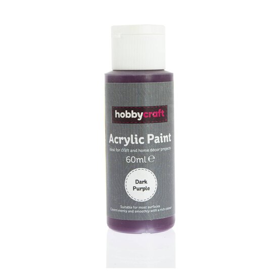 Dark Purple Acrylic Craft Paint 60ml image number 1