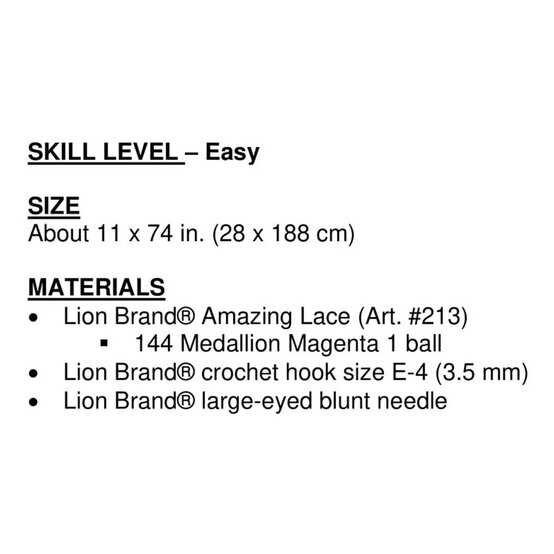 FREE PATTERN Lion Brand Diagonal Eyelets Shawl L70166 image number 2