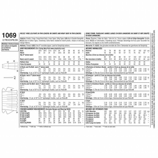 Simplicity Trousers and Skirt Sewing Pattern 1069 (12-20) image number 3