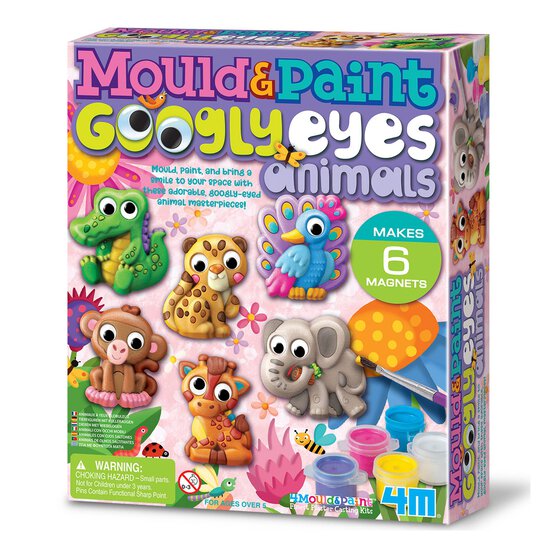 Mould and Paint Googly Eyes Animals Kit image number 1