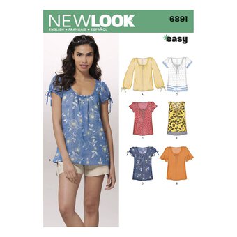 New Look Women's Top Sewing Pattern 6891