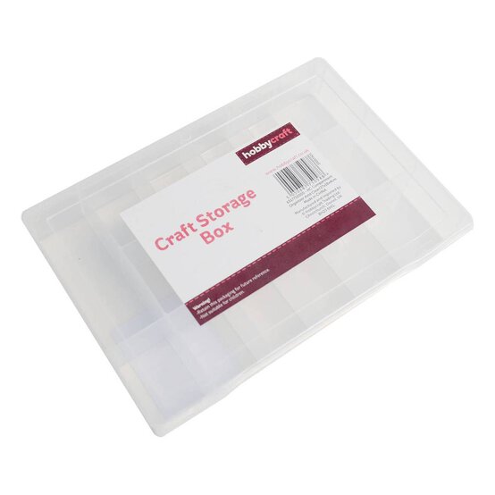 Compartment Organiser Craft Storage Box 27cm x 18cm x 4cm image number 1