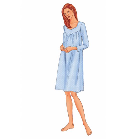 Butterick Petite Nightgown Sewing Pattern 6838 (XS-M) image number 3
