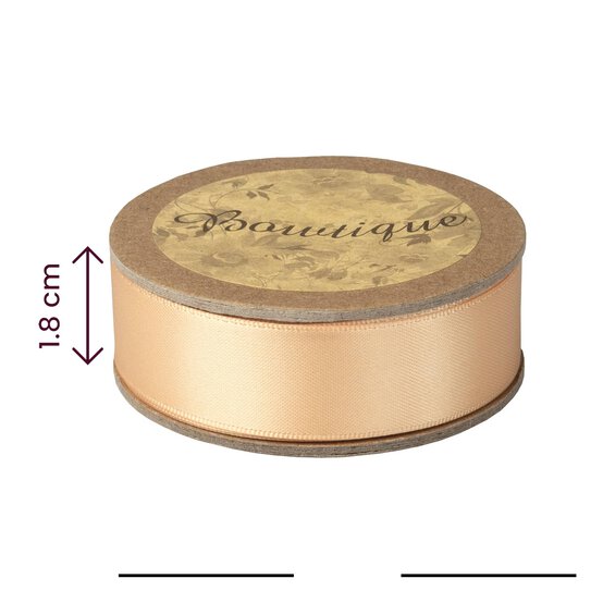 Gold Double-Faced Satin Ribbon 18mm x 5m image number 4