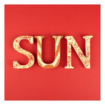 MDF Wooden Letter N 8cm