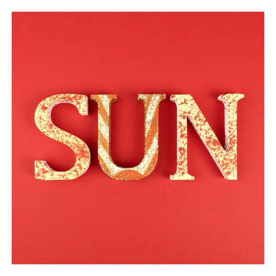 MDF Wooden Letter N 8cm image number 2