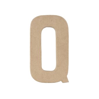 Mache Letter Q 20cm