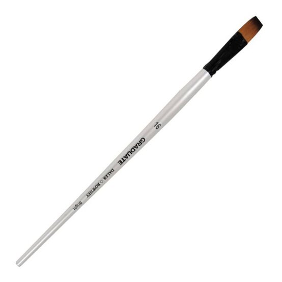 Daler-Rowney Long Handle Synthetic Bright Graduate Brush Size 16 White image number 1