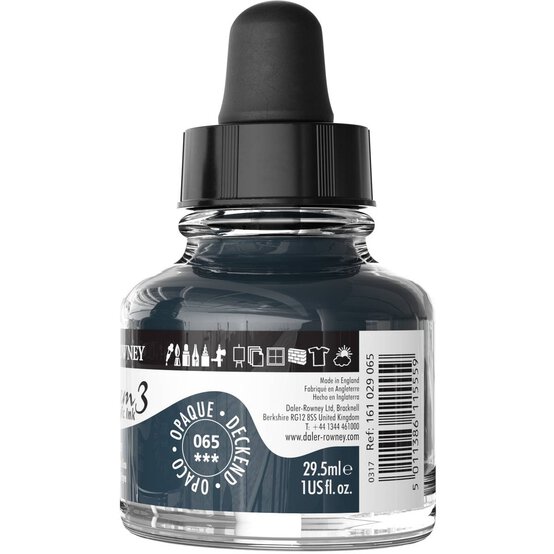 Daler-Rowney System3 Paynes Grey Acrylic Ink 29.5ml image number 3