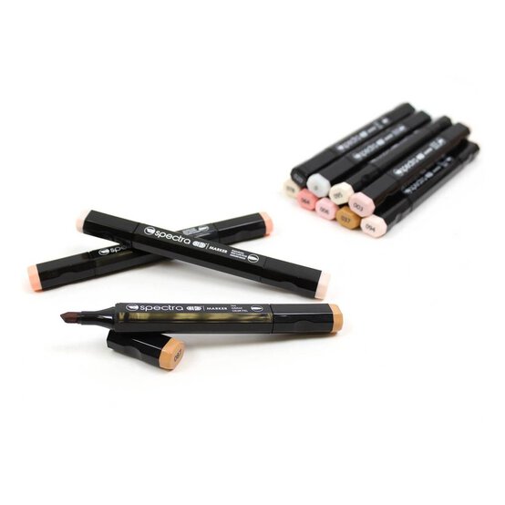 Skin Tones Spectra AD Markers 12 Pack image number 1