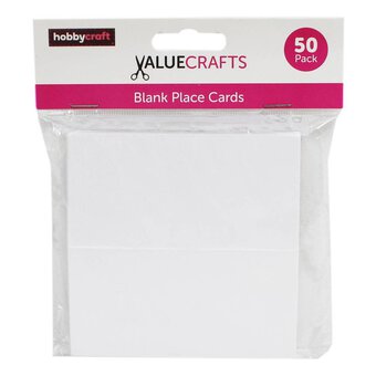 White Place Cards 50 Pack