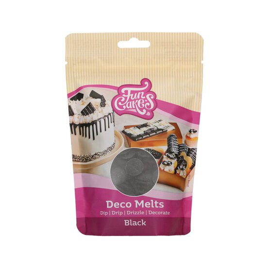 Funcakes Black Deco Melts 250g image number 1