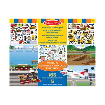 Melissa & Doug Vehicle Reusable Sticker Pad