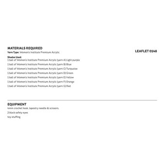 Knitcraft Jasmine the Jellyfish Pattern 0148