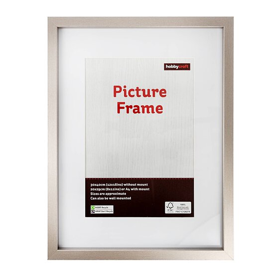 Metallic Silver Picture Frame 30cm x 40cm image number 2