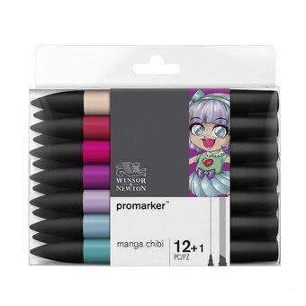 Winsor & Newton Promarkers Manga Chibi 12 Pack