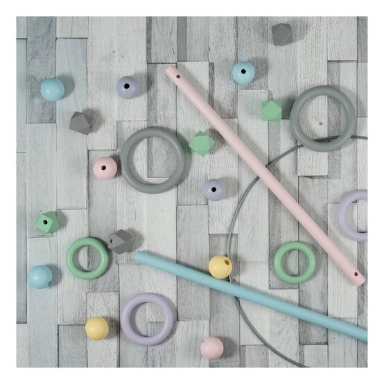 Trimits Macram&eacute; Pastel Accessory Starter Kit 39 Pieces image number 2