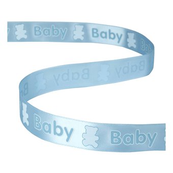 Baby Blue Baby Teddy Ribbon 25mm x 3m
