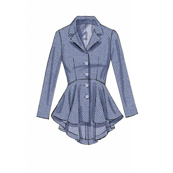 McCall&rsquo;s Peplum Jackets Sewing Pattern M7513 (6-14) image number 5