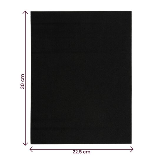Black EVA Foam Sheet 22.5cm x 30cm image number 4