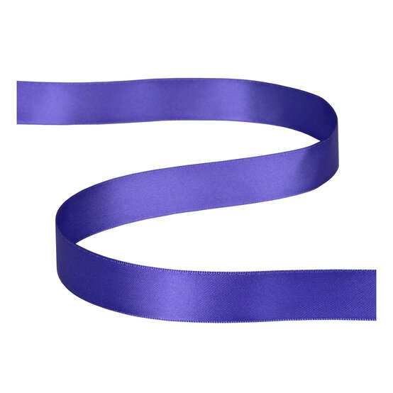 Purple Double-Faced Satin Ribbon 18mm x 5m image number 2