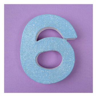 Mini Mache Number 6 10cm