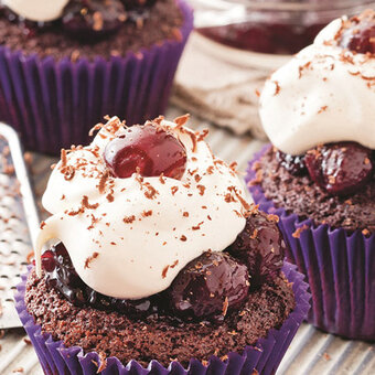 How to Make Black Forest Cupcakes