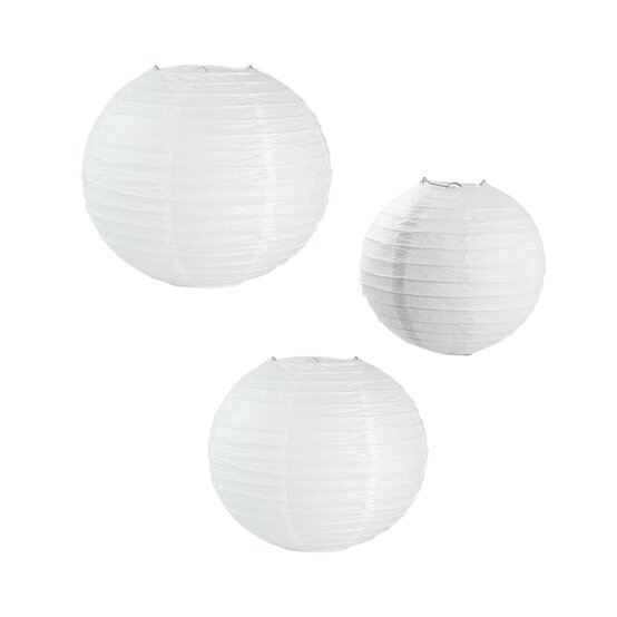 White Paper Lanterns 3 Pack image number 1