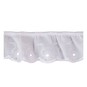 White 35mm Broderie Anglaise Frill Lace Trim by the Metre image number 1