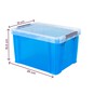 Whitefurze Allstore 5 Litre Transparent Blue Storage Box image number 4