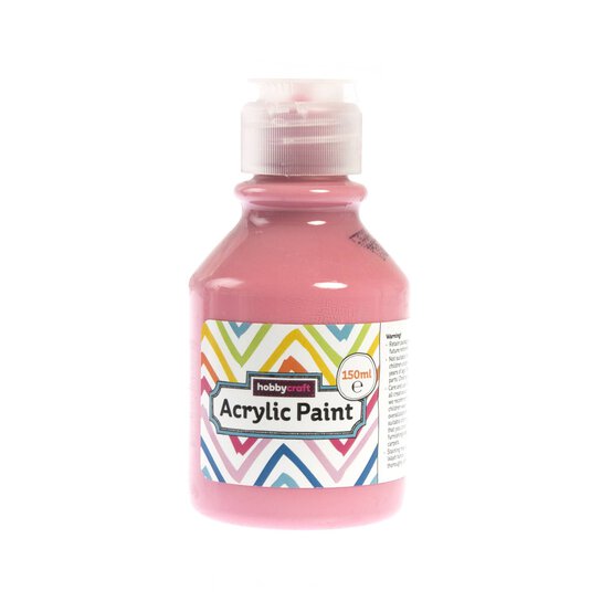 Kids&rsquo; Pink Acrylic Paint 150ml image number 1