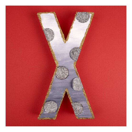 Mache Letter X 20cm image number 2